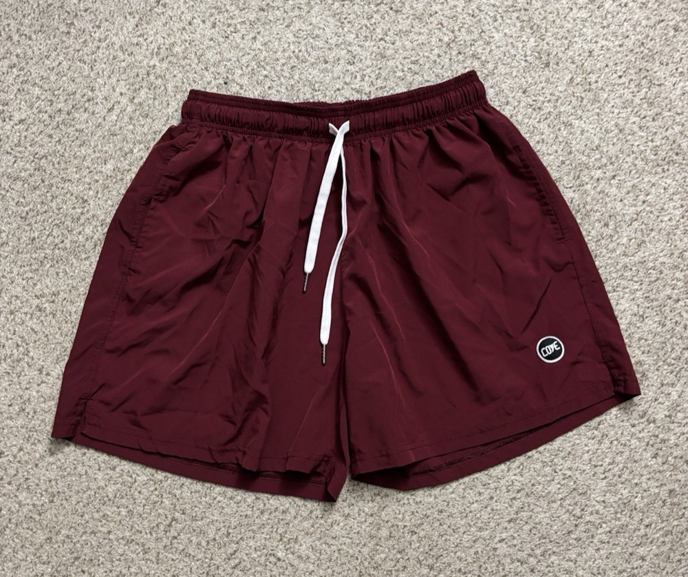 Cove Shorts Mens Size 38 Maroon Red Peformance Hybrid Shorts Training Gym Beach