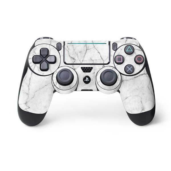 Marble PS4 Pro/Slim Controller Skin - White Marble