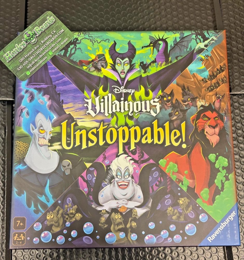 Disney Villainous Unstoppable Board Game Ravensburger NEW Sealed Box