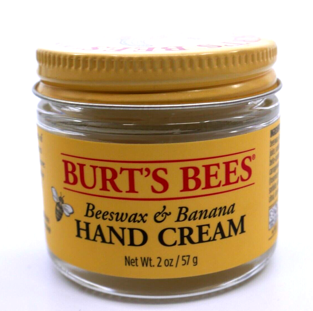 Burt’s Bees Beeswax & Banana Hand Creme Cream 2 oz Full Size- New