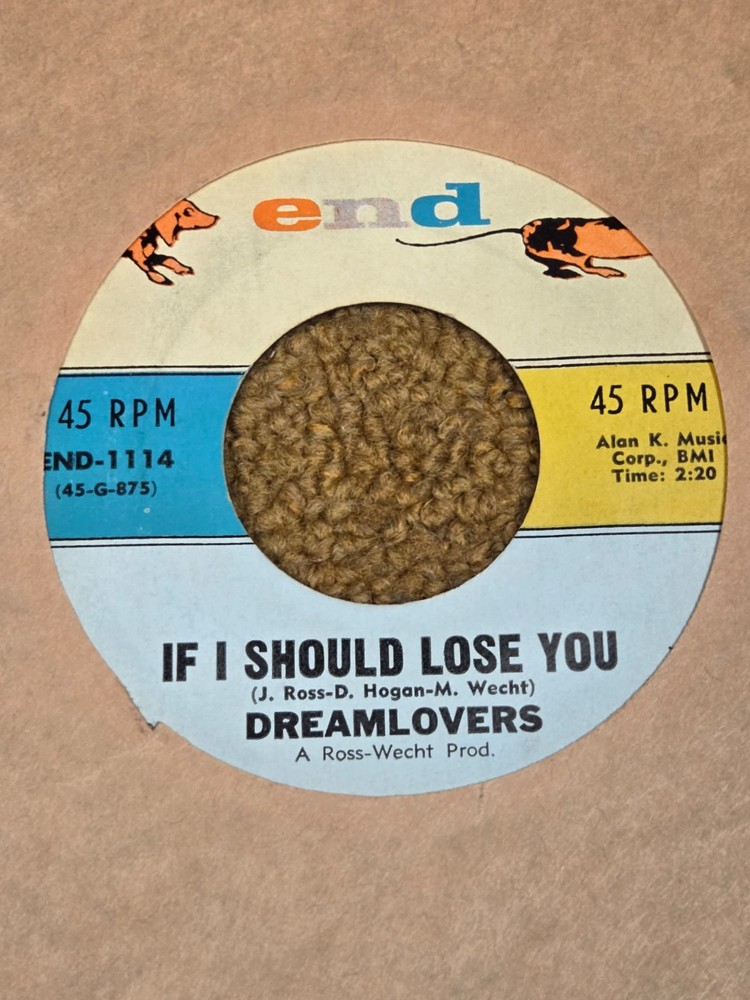 45 RPM Dreamlovers END 1114 If I Should Lose you / I Miss You VG++