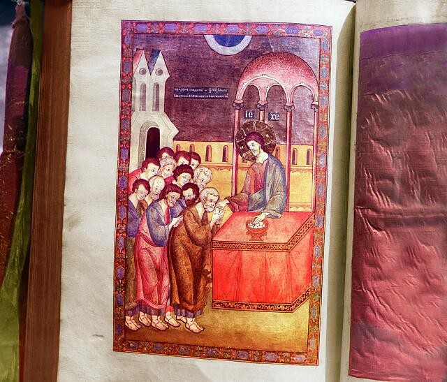 Kostroma Russia 1911 Ipatiev Monastery Gospel Manuscript Illustration