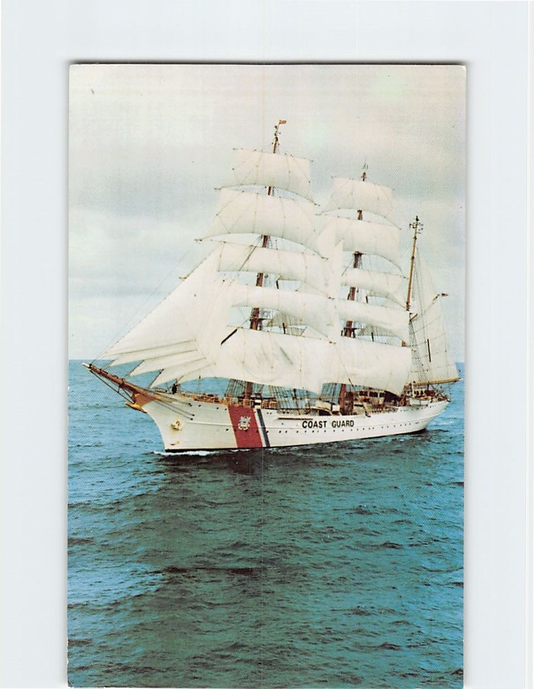 Postcard US Coast Guard Cadet Training Barque 