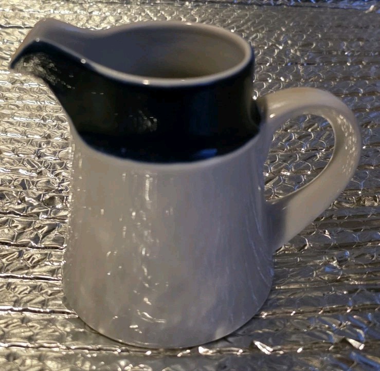 Noritake Primastone Stoneware FJORD Creamer Pitcher Cobalt Blue 4.5