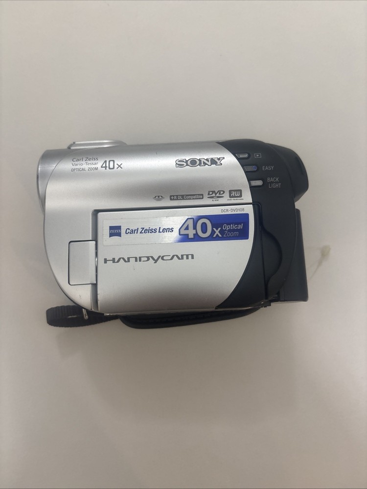 Sony DCR-DVD108 Digital Video Camera Recorder - Untested Read