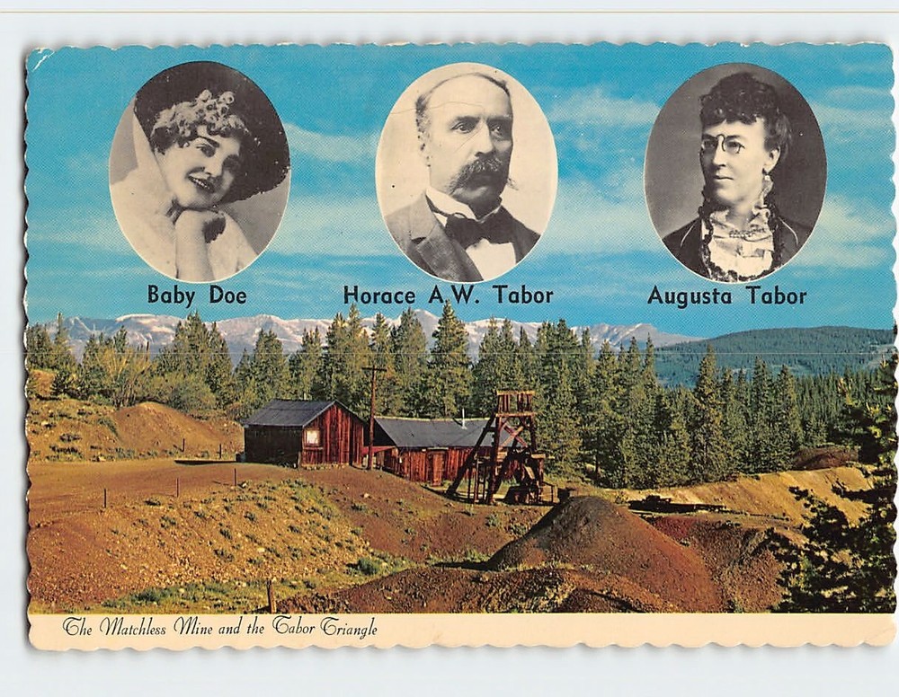 Postcard The Matchless Mine and the Gabor Triangle Colorado