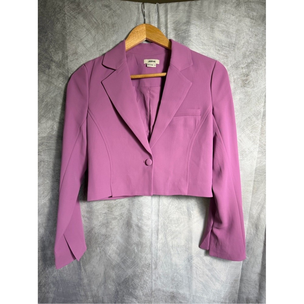Jason Wu Cropped Purple/Pink Blazer perfect for spring/summer!