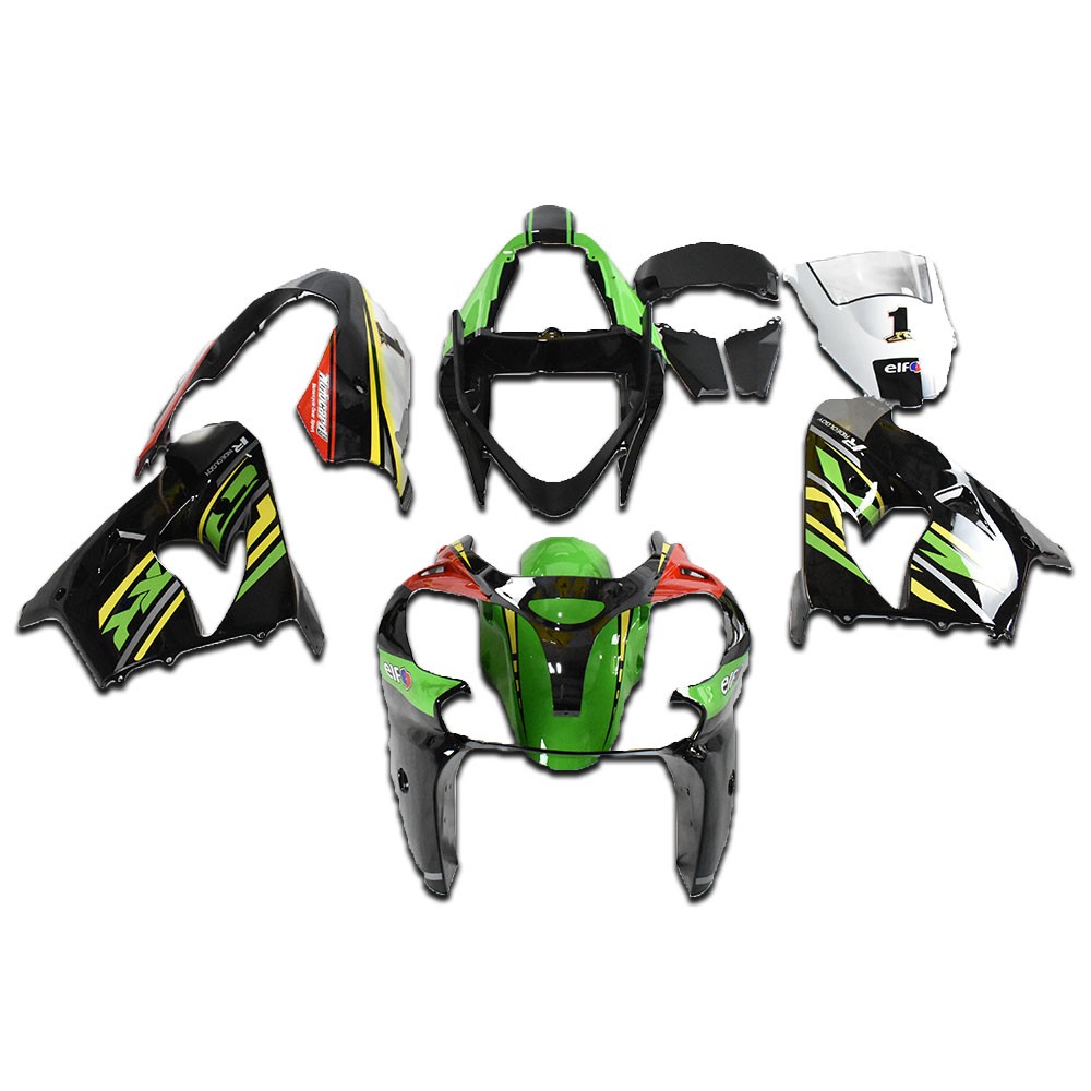 NTK Black ABS Plastic Fairing Kit Fit for Kawasaki 2002-2003 ZX9R a004