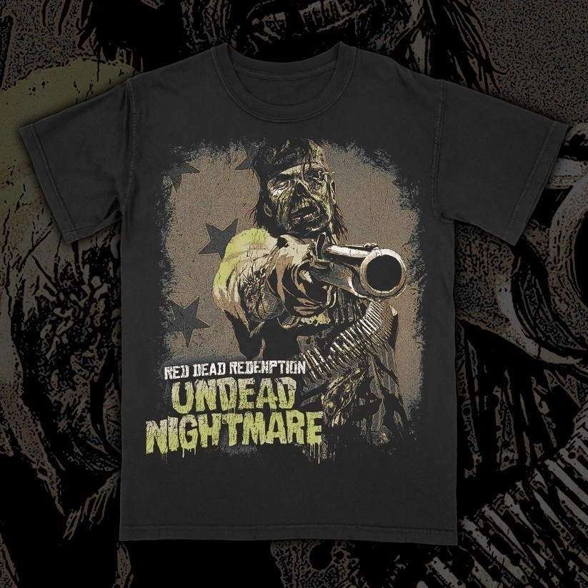 Retro Red Dead Undead Video Game Bootleg Graphic Unisex T-Shirt S-5XL