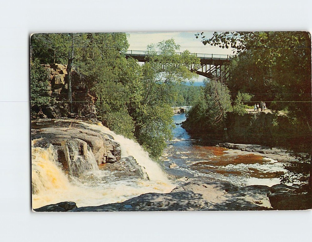 Postcard Falls and River Gooseberry State Park Two Harbors Minnesota USA