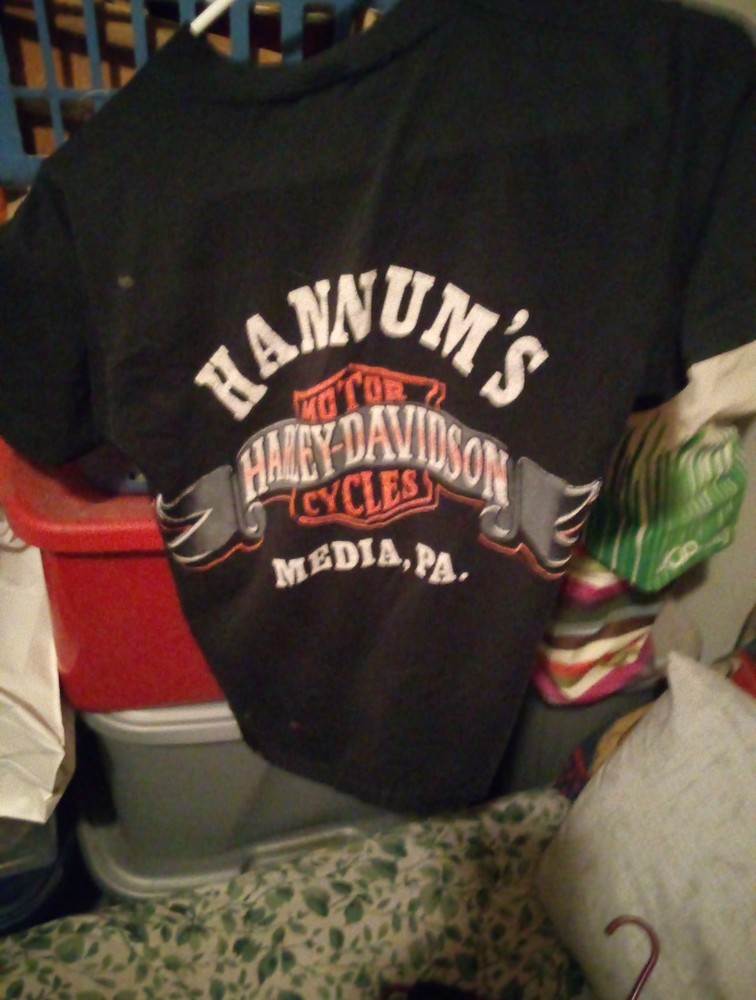 Harley Davidson Pocket Tee Shirt Hannums Mens Small