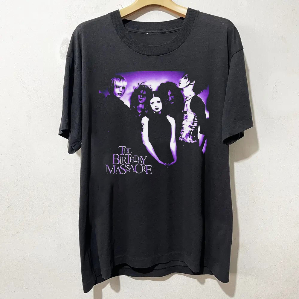 NEW! The Birthday Massacre Band Black Cotton Shirt All size S-5XL T171