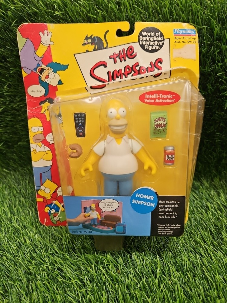The Simpsons HOMER SIMPSON World of Springfield Playmates Read