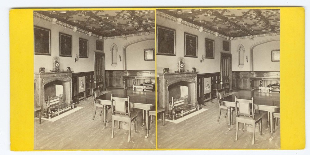 D1438~ SCOTLAND- GW Wilson Abbotsford Sir Walter Scott c.1860s Stereoview