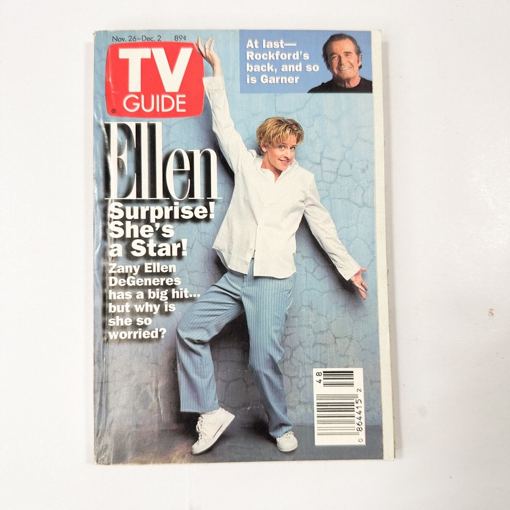 TV Guide Issue # 2174 Nov. 26 - Dec. 2, 1994 Ellen DeGeneres