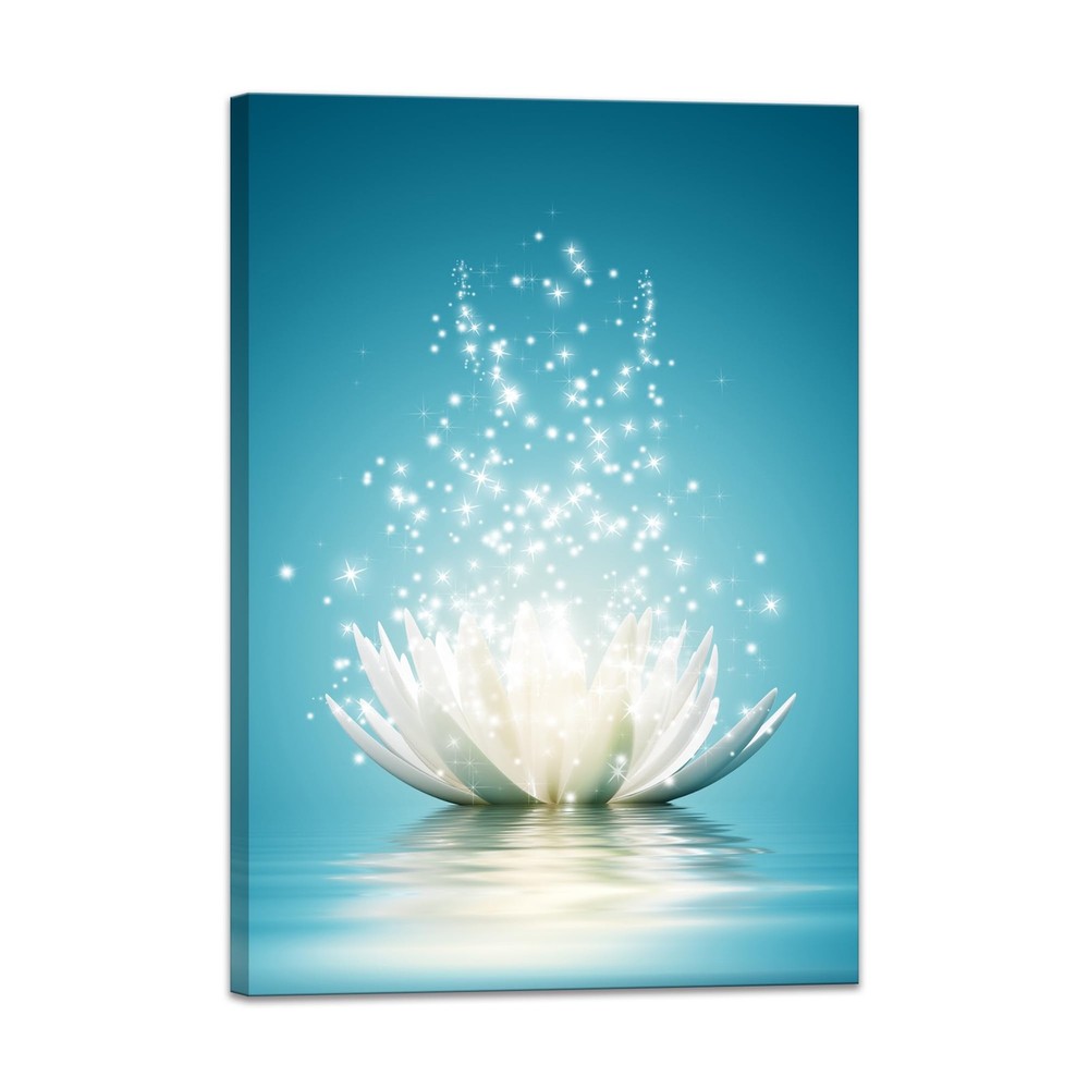 Canvas Prints Wall Art Lotus Flower Pictures Bathroom Decor Zen Painting Spa ...
