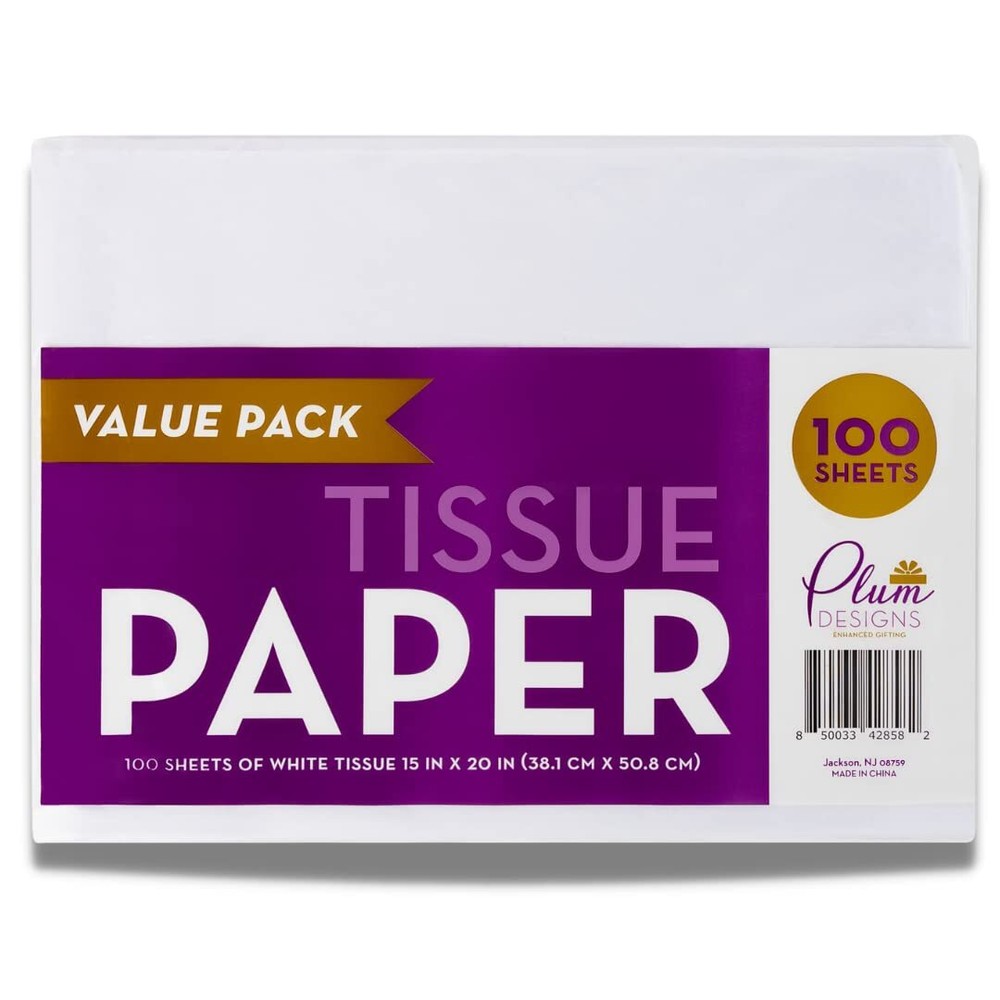 White Tissue Paper for Gift Bags 100 Sheets -15