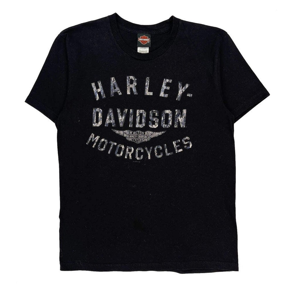Dublin, Ireland Harley Davidson Graphic T-Shirt - Large Black Cotton
