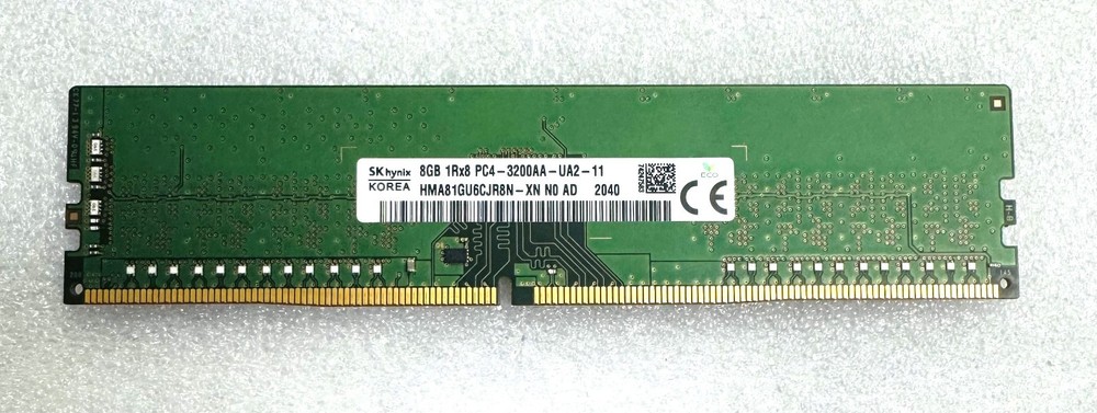 HMA81GU6CJR8N-XN HYNIX 8GB DDR4 3200MHz PC4-25600 1Rx8 DIMM DESKTOP MEMORY