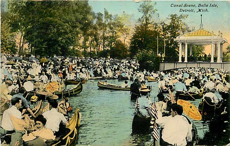 MI, Detroit, Michigan, Belle Isle, Canal Scene, Wolverine News
