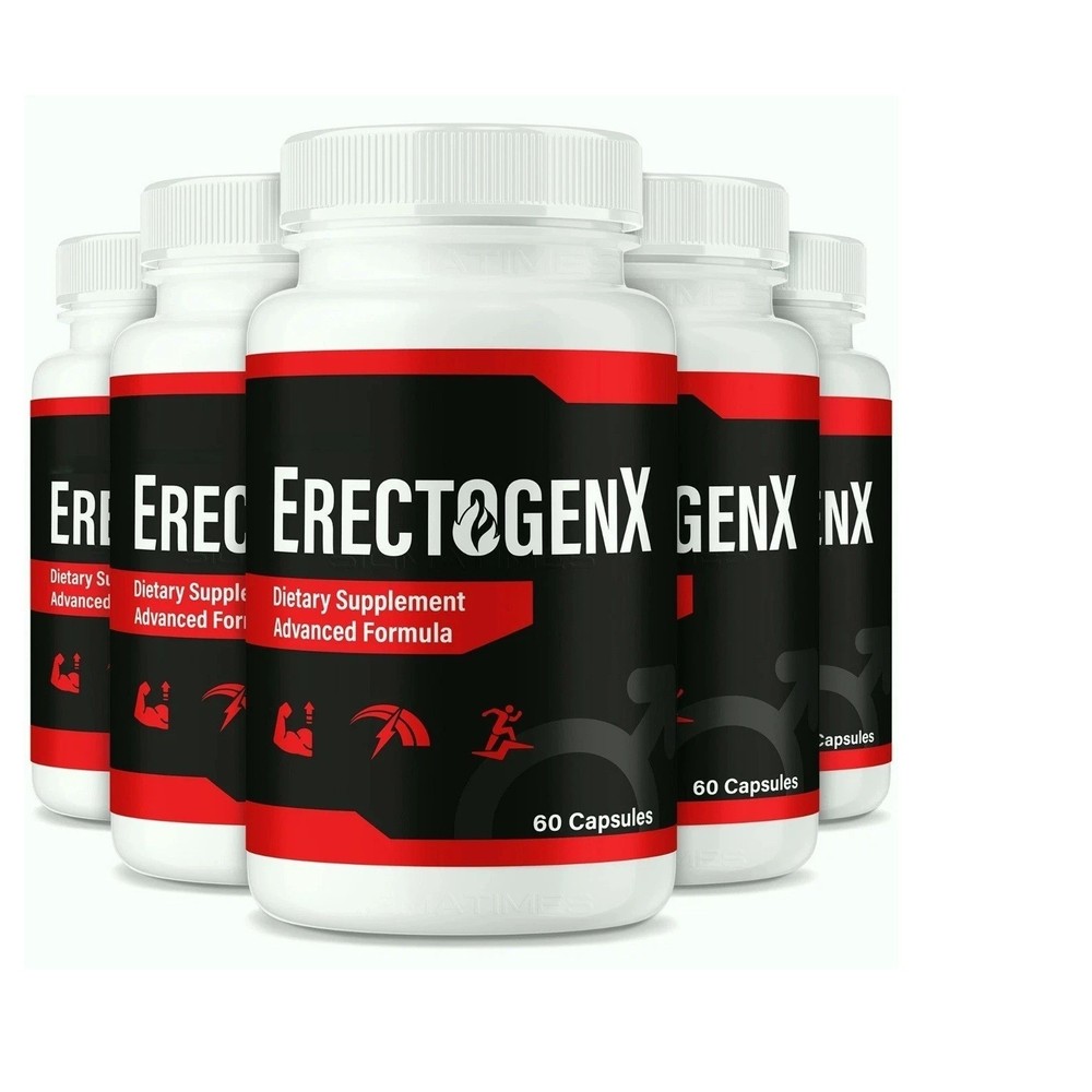 (5 Pack) ErectogenX for Men ErectogenX Advanced Male Performance Support Stamina