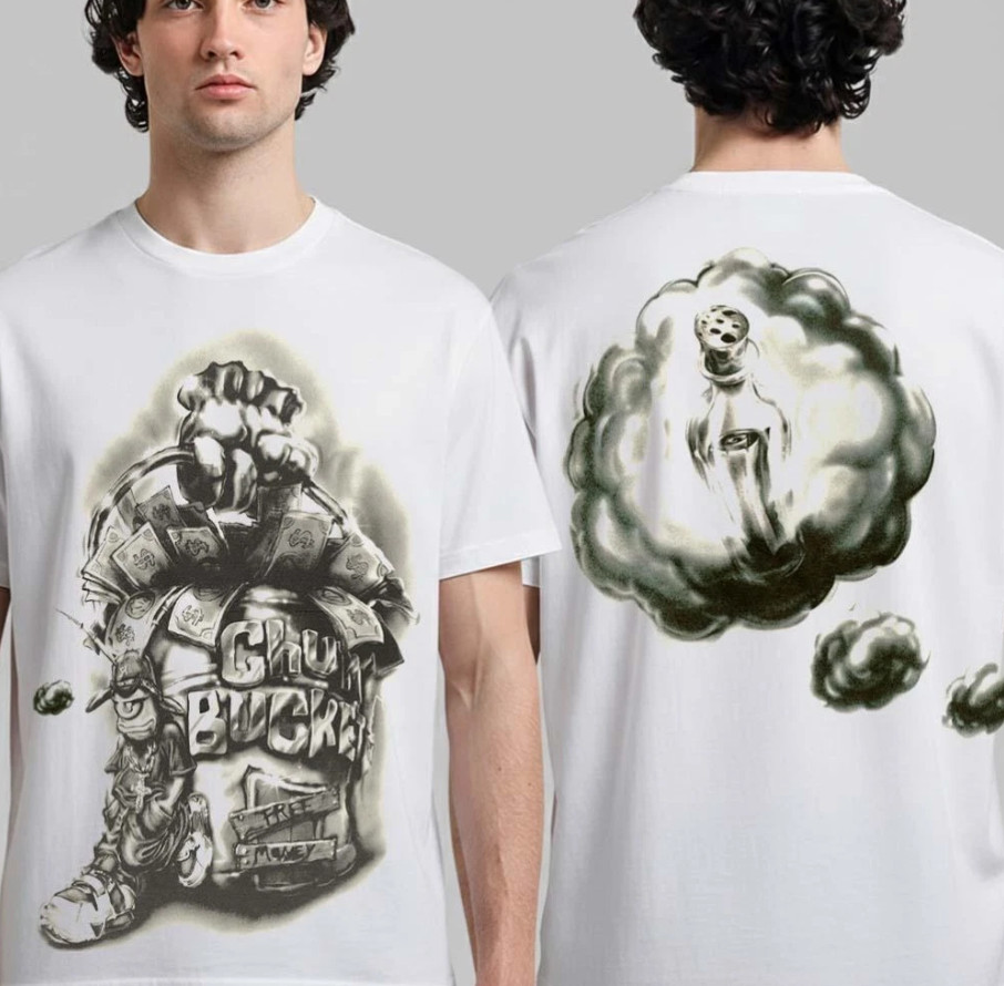 Travis Scott X Spongebob Free Money Chum Bucket T-Shirt S-5Xl
