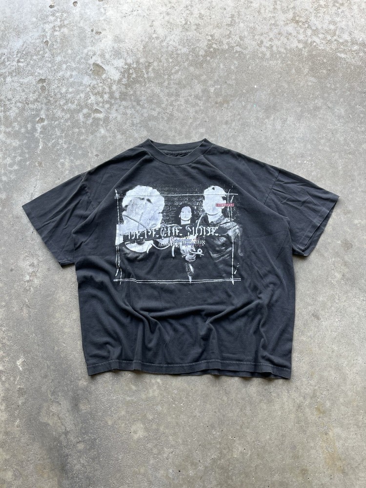 RARE Vintage 1997 Depeche Mode Barrel of a Gun Tour Black Shirt XL New Wave Pop