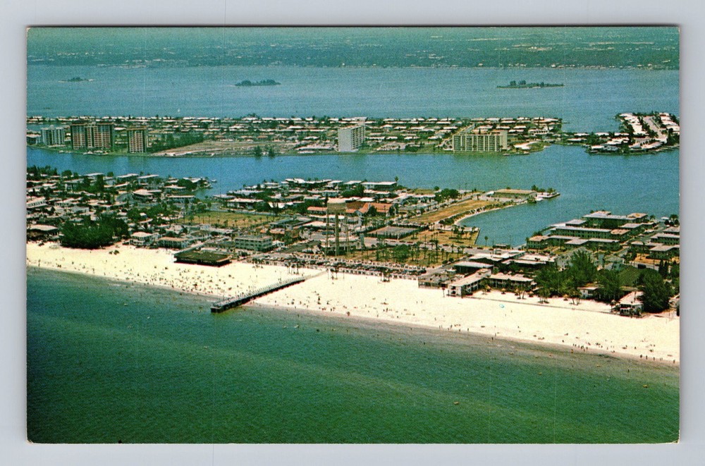 Clearwater Beach FL-Florida Palm Pavilion Vintage Postcard