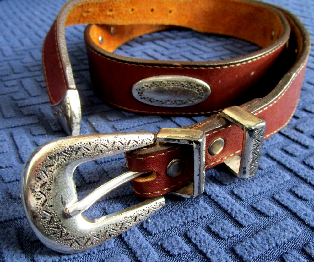 Brighton Women Brown Leather Belt M 30- 32