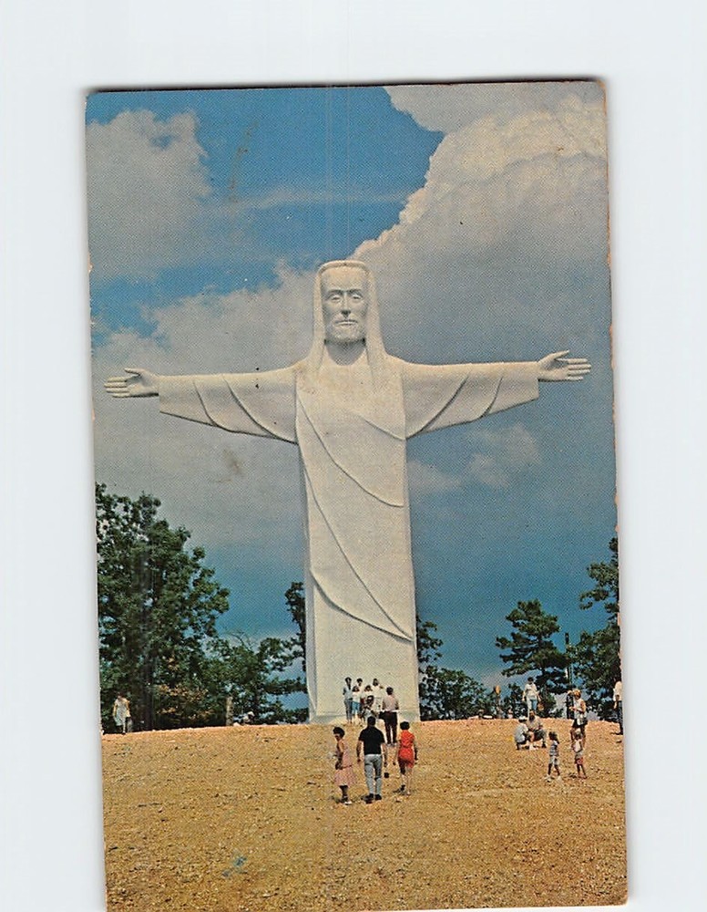 Postcard Christ of the Ozarks Eureka Springs Arkansas USA