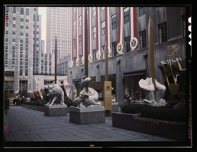 New York NY 1943 Rockefeller Plaza United Nations OWI Exhibit Atlantic Charter