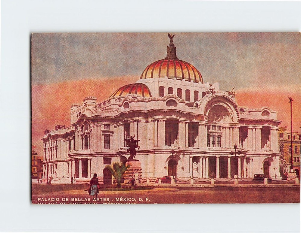 Postcard Palacio de Bellas Artes Mexico City Mexico