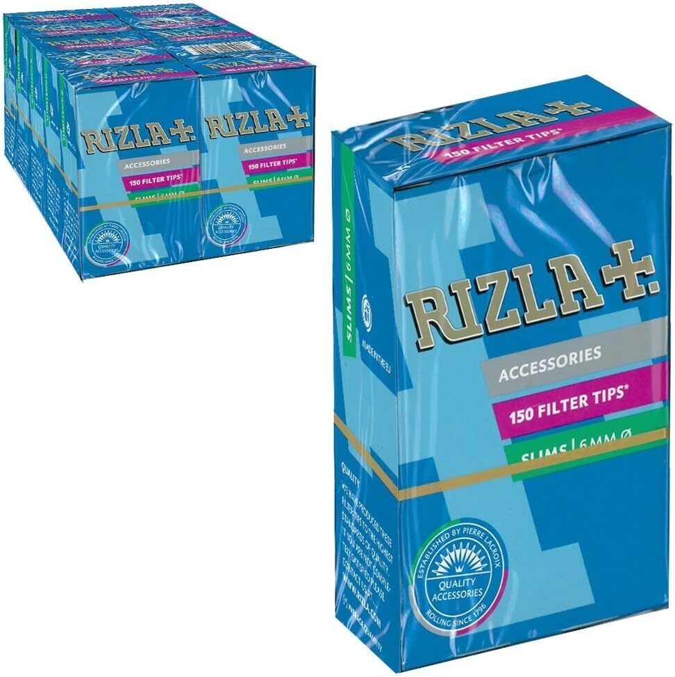 Rizla Filter Tips Slim 10 Boxes 1500 Tips Loose Cigarette Roll Your Own
