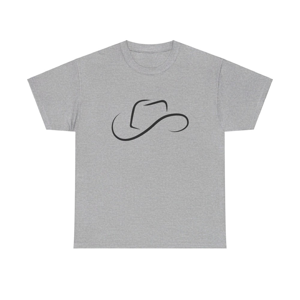 Cowboy Hat T-Shirt - cool graphic logo simple minimal country western rodeo tee