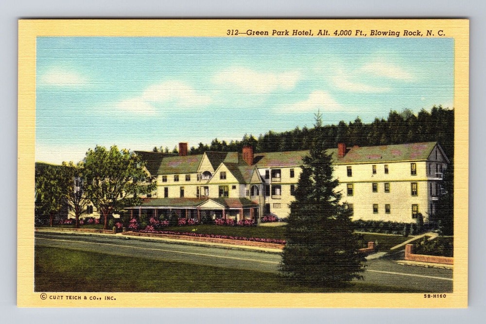 Blowing Rock NC-North Carolina, Green Park Hotel, Advertise, Vintage Postcard