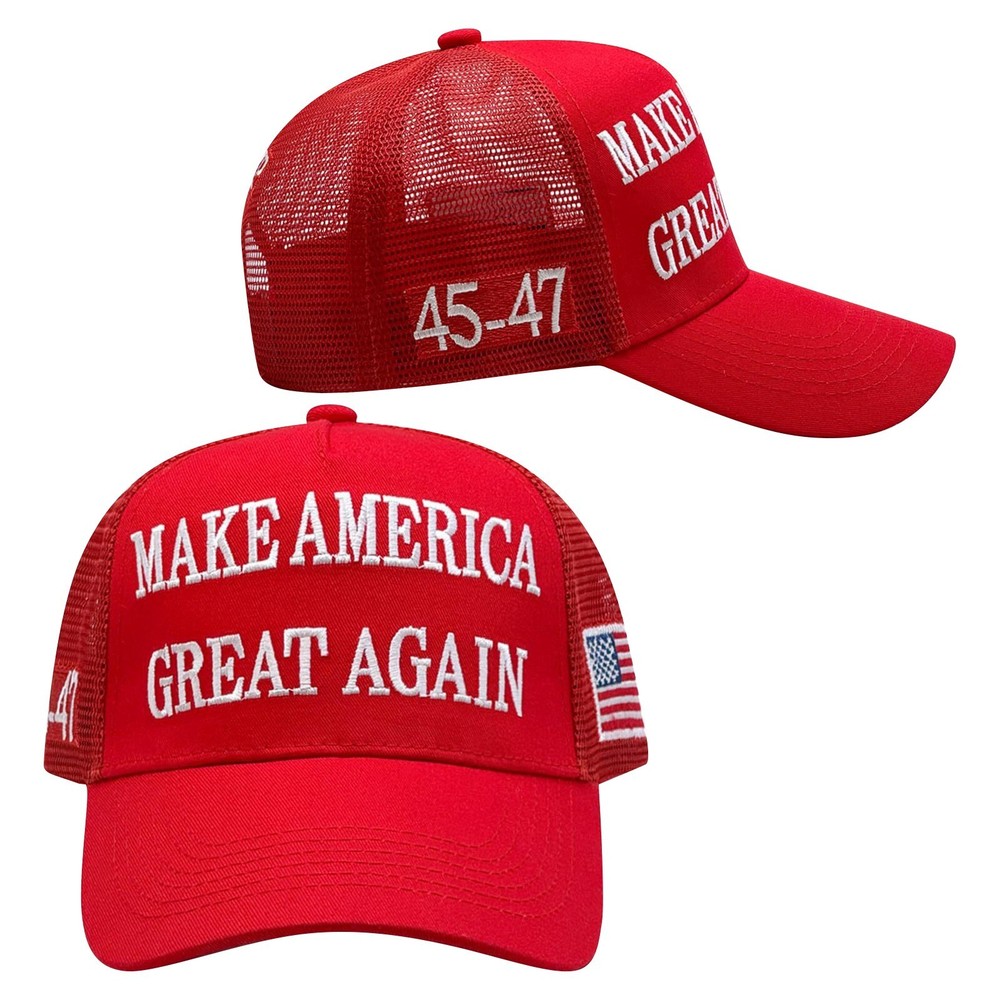 2024 MAGA Make America Great Again Slogan Trump Adjustable Red Baseball Cap