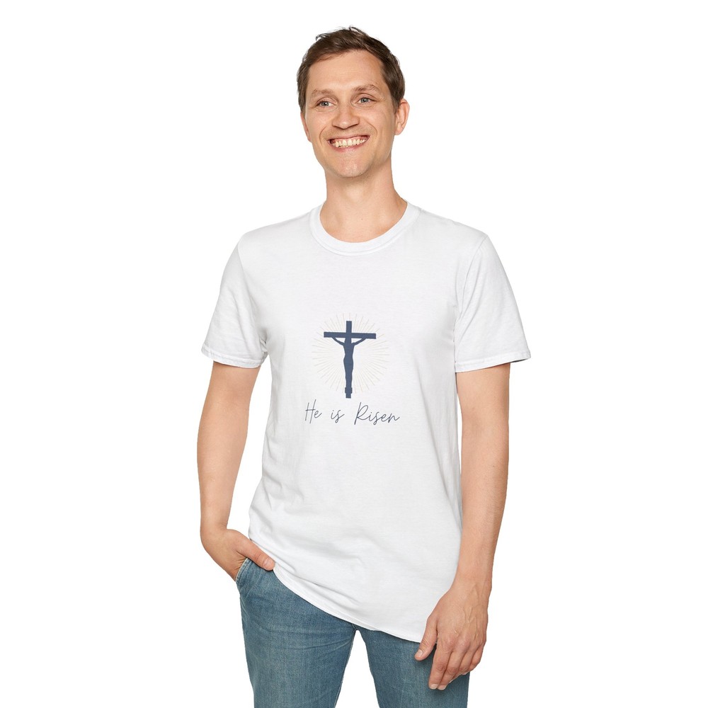 He is Risen Christian Faith T-Shirt for Women and Men - Inspirational Design