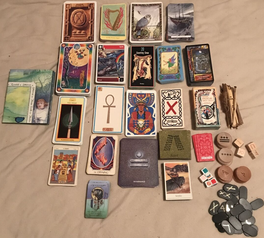 Massive Mixed Lot of 21 Tarot / Oracle / Magic / Divination Card Decks & MORE
