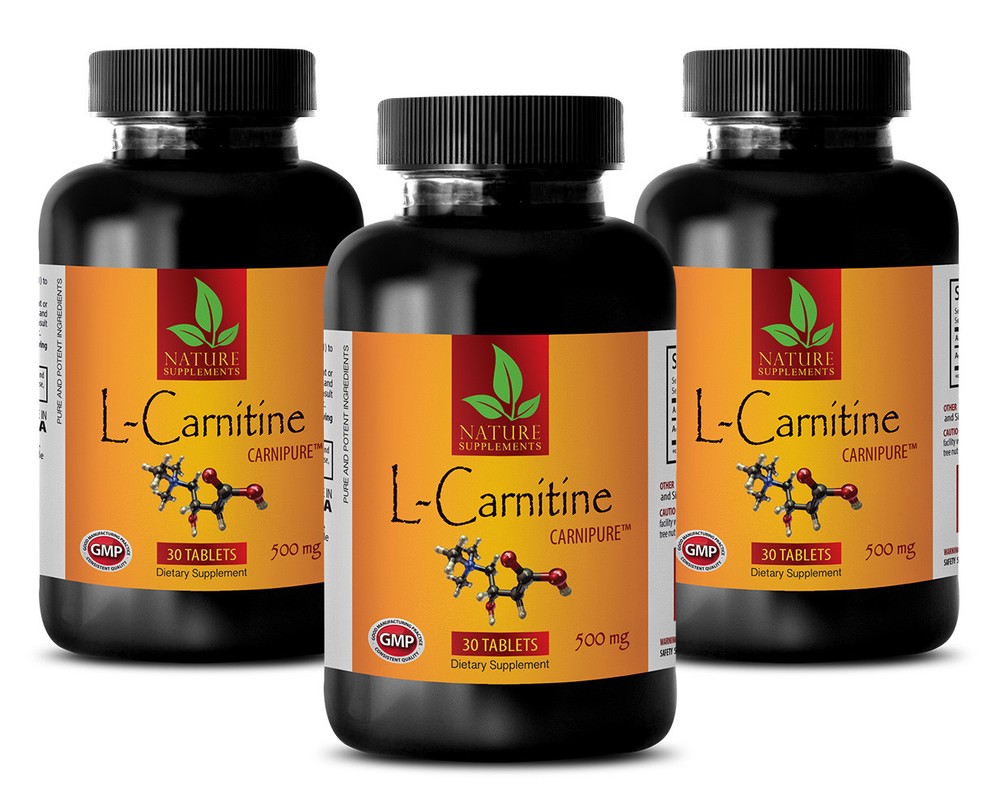 L-Carnitine 500mg w/ Vitamin B6 Muscle Endurance Recovery Energy 90 Tablets 3 B