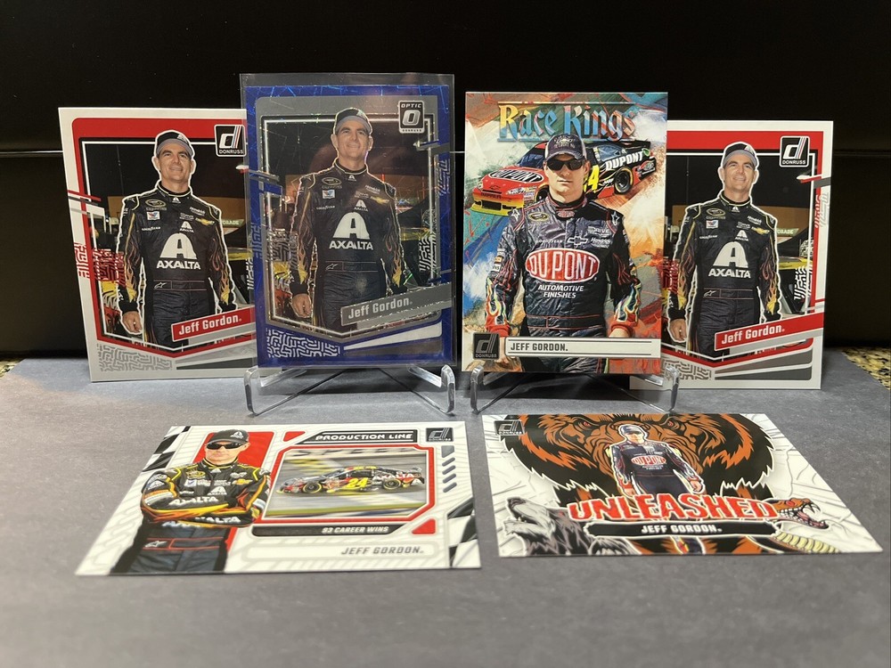 2024 Donruss Jeff Gordon NASCAR Lot of 6 Includes Optic Hyper Blue!