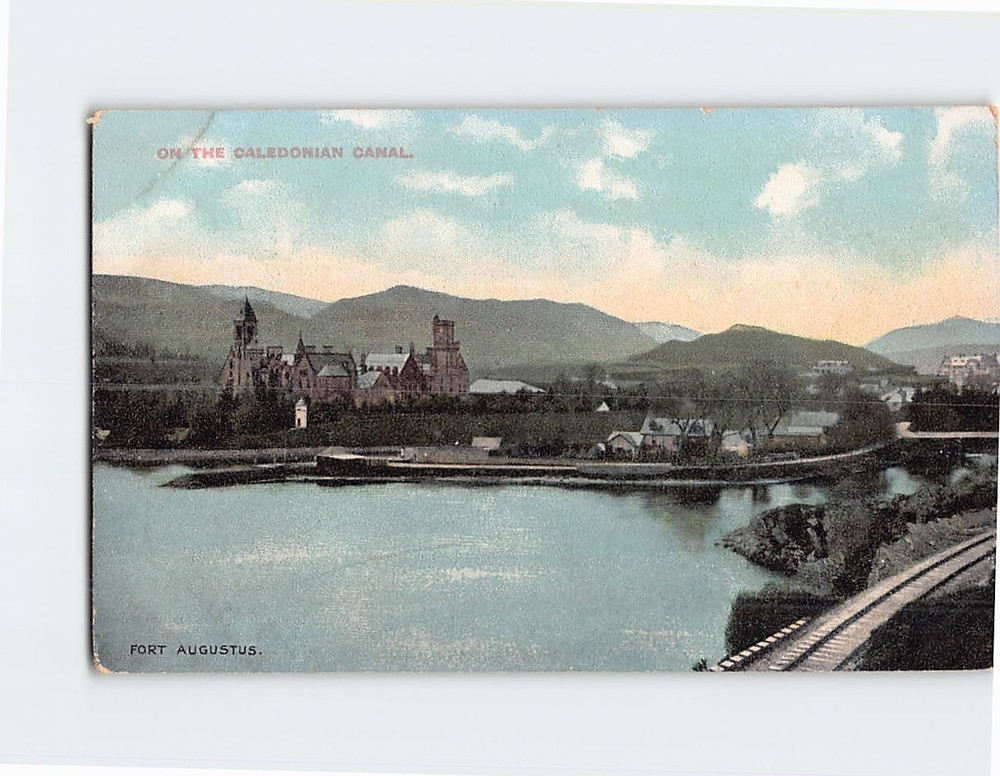 Postcard On The Caledonian Canal Fort Augustus Scotland