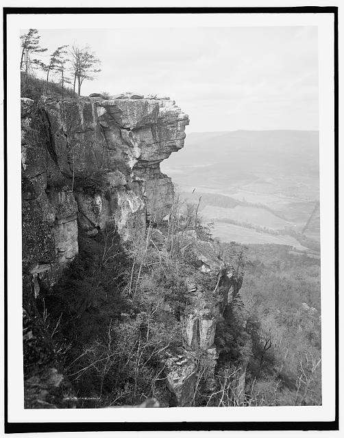 Sunset Rock,formations,Lookout Mountain,Tennessee,TN,Detroit Publishing