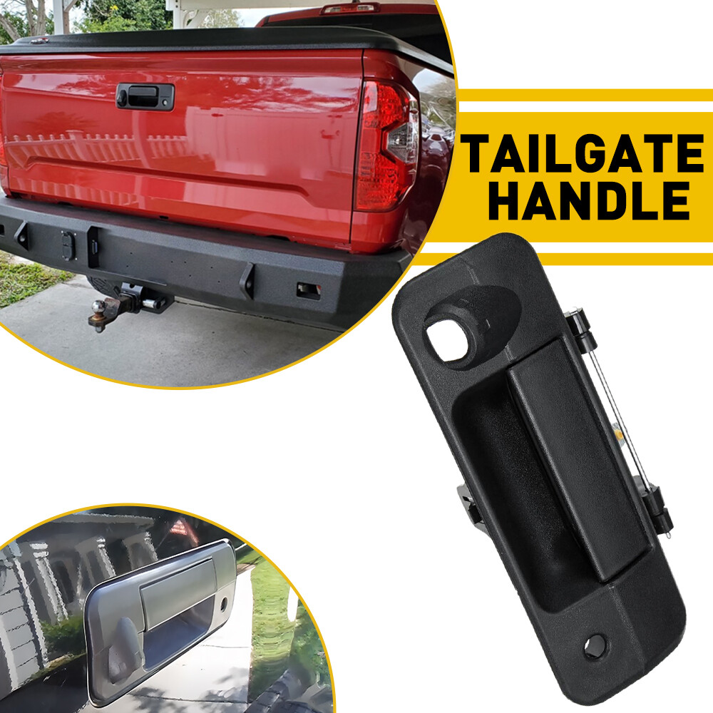 Rear Exterior Tail Gate Tailgate Latch Handle Black For 2007-2013 Toyota Tundra