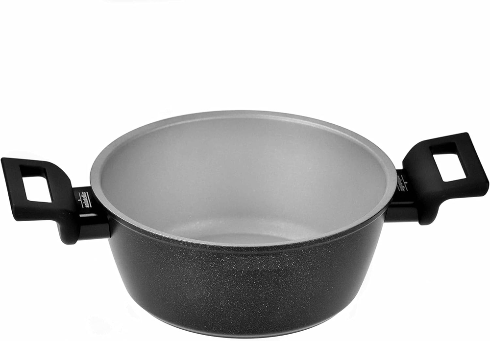 Zerocolor Non Stick 5 Qt Stock Pot, Black
