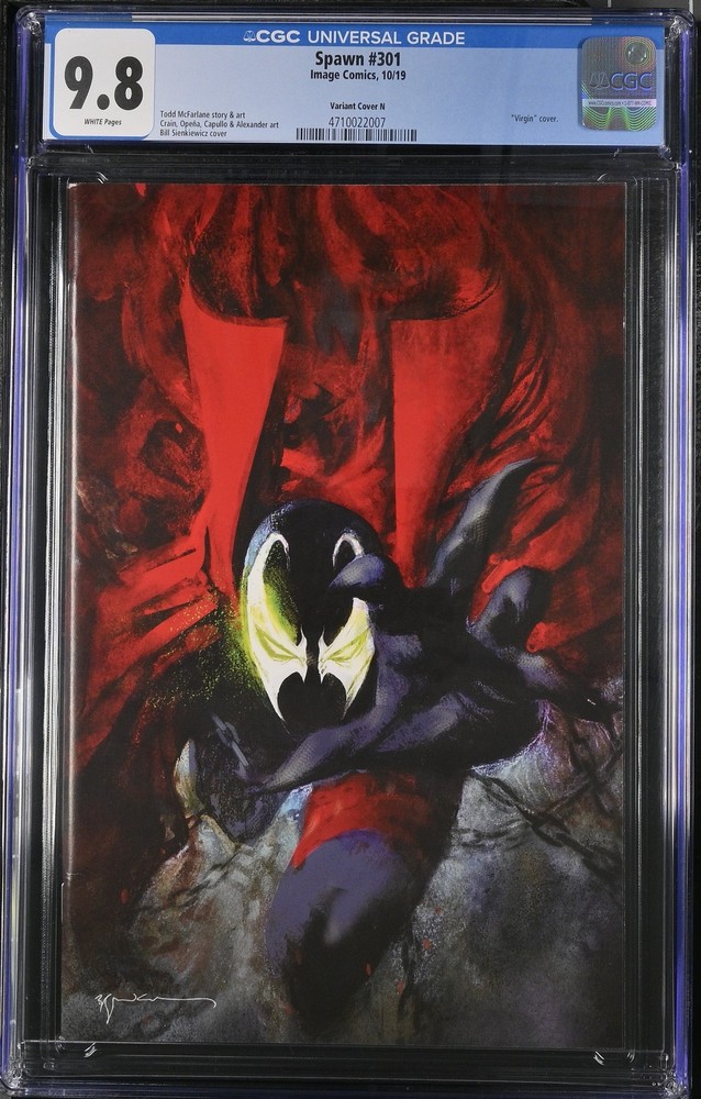 Spawn 301 CGC 9.8 Variant Cover N Virgin cover
