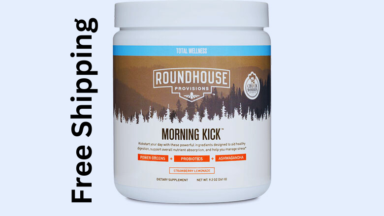 ROUNDHOUSE PROVISIONS MORNING KICK-DIGESTIVE POWDER-STRAWBERRY LEMONADE 9.1 0Z