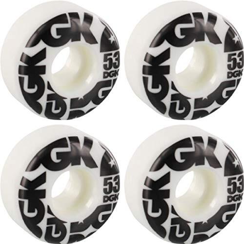 DGK Skates Street Formula 53mm 101a Black/White Skate Wheels 4-Pack
