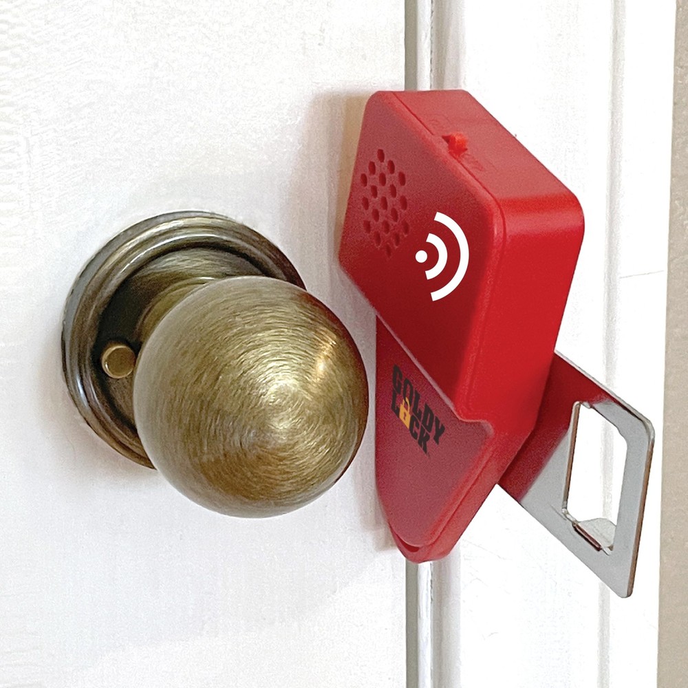 Portable Door Lock Alarm for Home Hotel Travel Security 2-in-1 Protection