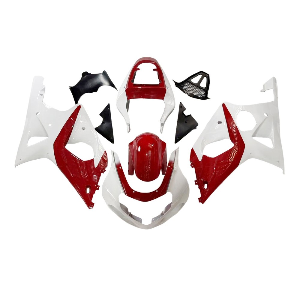 Injection ABS Red White Fairing Kit for 2000-2002 Suzuki GSXR1000 K1 01 Bodywork