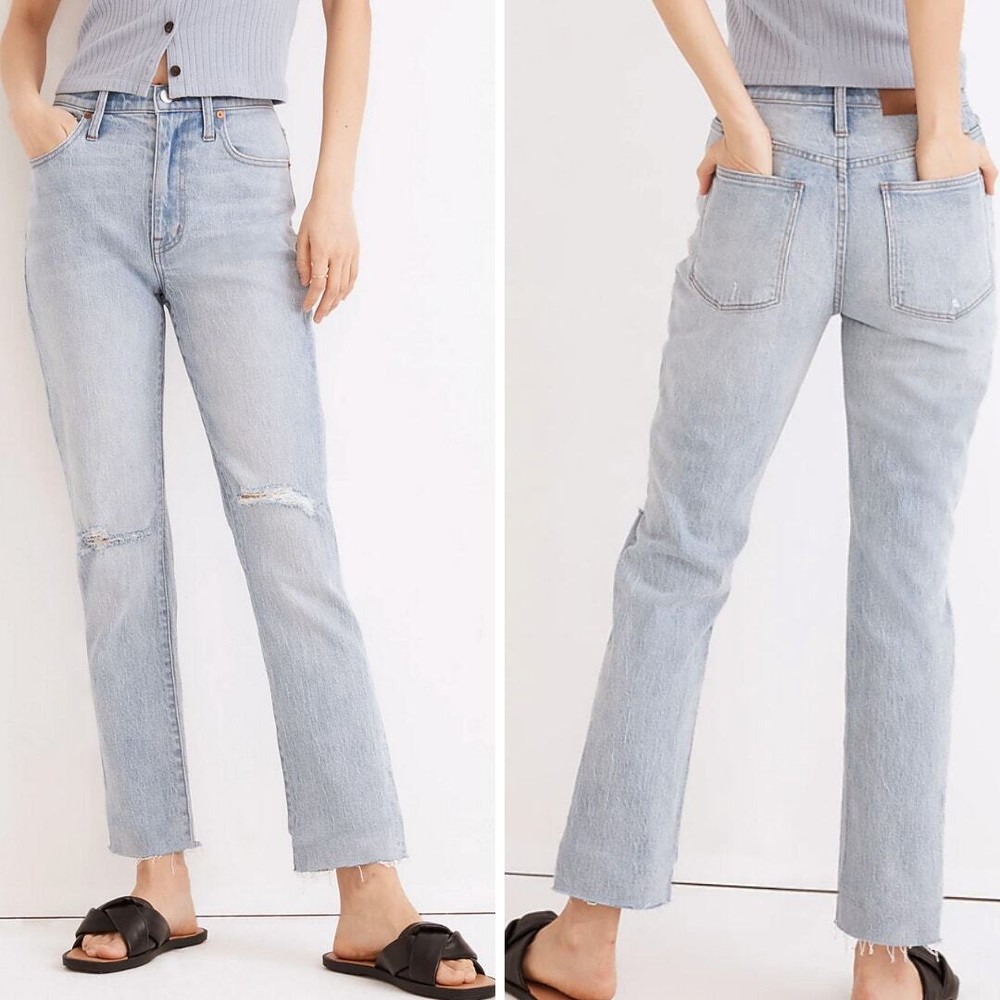 Madewell High-Rise Slim Boyjean in Prentice Wash Size 25, New Arrival